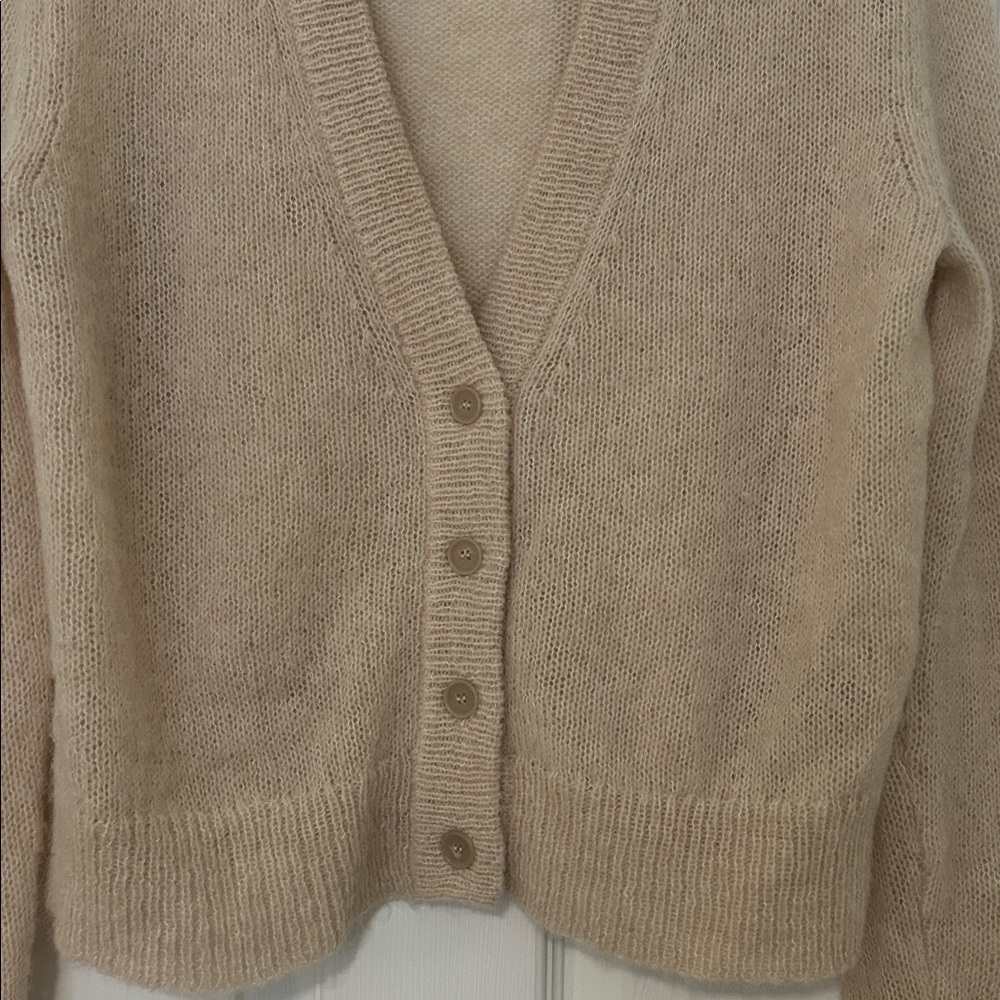 Jenni Kayne Boyfriend Cardigan in Almond - Picture 5 of 13